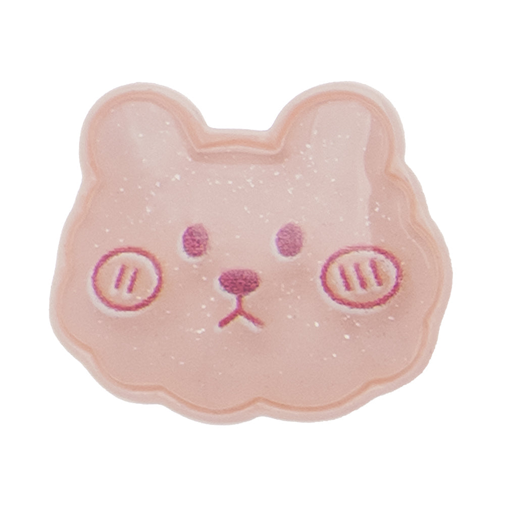 R-28 Transparent Face Dog (2.1 X 1.7 Cm) WiLLBee CLIPON Charms