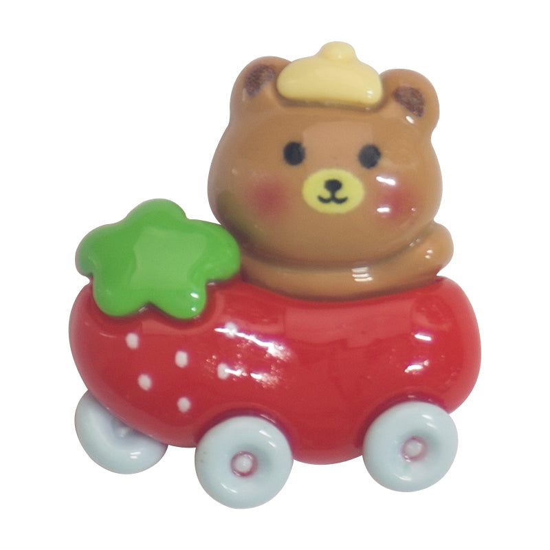 P-27 Vegetable Car Bear Brown (2.5 X 2.9 Cm) WiLLBee CLIPON Charms