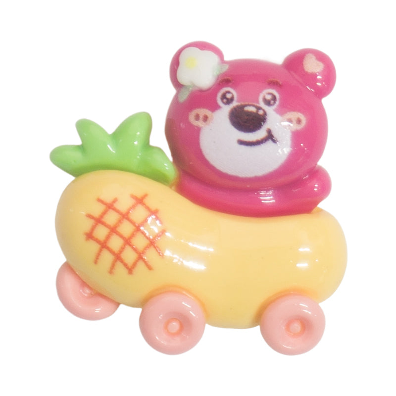 P-29 Vegetable Car Bear Pink (2.7 X 2.7 Cm) WiLLBee CLIPON Charms