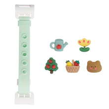 Load image into Gallery viewer, WiLLBee CLIPON Soft Mini with 5pcs Parts - Silicone Strap Grip Holder (Mint &amp; Bear Garden)
