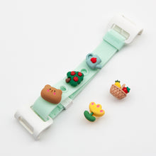 Load image into Gallery viewer, WiLLBee CLIPON Soft Mini with 5pcs Parts - Silicone Strap Grip Holder (Mint &amp; Bear Garden)
