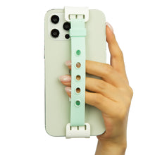 Load image into Gallery viewer, WiLLBee CLIPON Soft Mini with 5pcs Parts - Silicone Strap Grip Holder (Mint &amp; Bear Garden)
