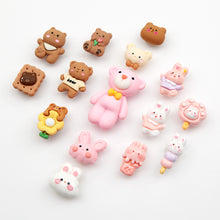 Load image into Gallery viewer, WiLLBee CLIPON Charms Shoe Decoration Parts Set - Pink Brownie 15pcs
