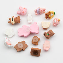 Load image into Gallery viewer, WiLLBee CLIPON Charms Shoe Decoration Parts Set - Pink Brownie 15pcs
