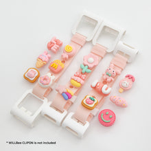 Load image into Gallery viewer, WiLLBee CLIPON Charms Shoe Decoration Parts Set - Pink Rabbit 15pcs
