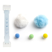 Load image into Gallery viewer, WiLLBee CLIPON Soft Mini with 5pcs Parts - Silicone Strap Grip Holder (Blue &amp; Pom Pom Ball Blue)
