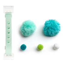 Load image into Gallery viewer, WiLLBee CLIPON Soft Mini with 5pcs Parts - Silicone Strap Grip Holder (Mint &amp; Pom Pom Ball Mint)
