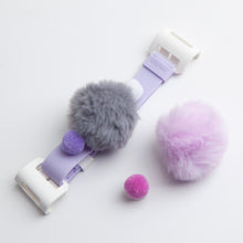 Load image into Gallery viewer, WiLLBee CLIPON Soft Mini with 5pcs Parts - Silicone Strap Grip Holder (Purple &amp; Pom Pom Ball Purple)
