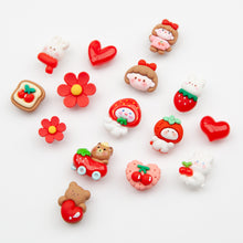 Load image into Gallery viewer, WiLLBee CLIPON Charms Shoe Decoration Parts Set - Red Kids 15pcs
