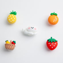 Load image into Gallery viewer, WiLLBee CLIPON Soft Mini with 5pcs Parts - Silicone Strap Grip Holder (White &amp; Fruit Cat)
